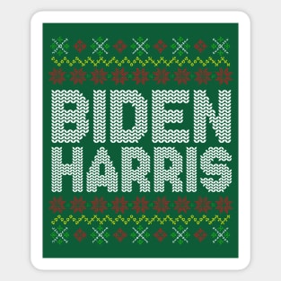 Vote Joe Biden Kamala Harris 2020 Ugly Christmas Sweater Sticker